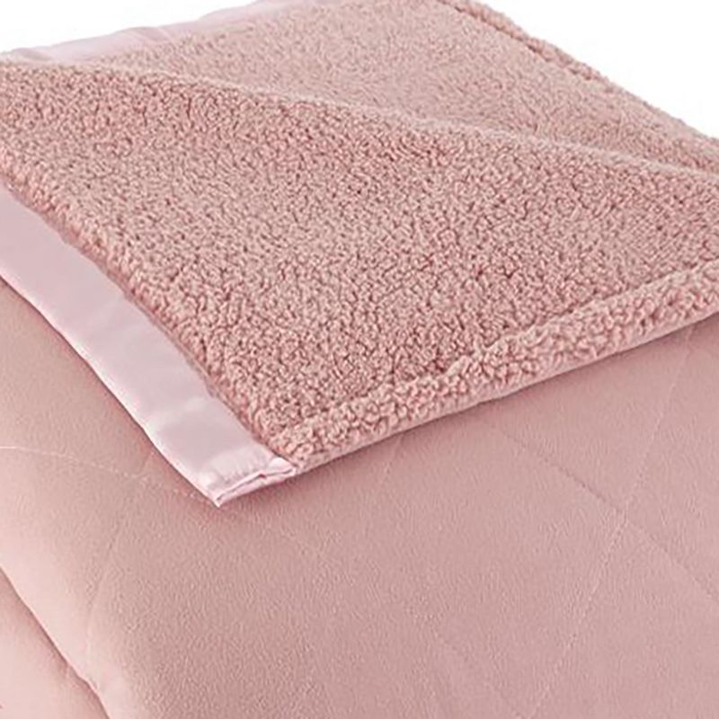 Shavel Micro Flannel High Quality Heating Technology Luxuriously Soft & Warm Solid Patterned High Pile Fleece Electric Blanket, 3 of 4