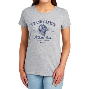 Grand Canyon National Park Ram Icon Women's T-Shirt Athletic Heather - 1 of 4