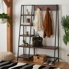 Akasha Hall Tree - ETG9300 - Walnut/Black - Safavieh - 2 of 4