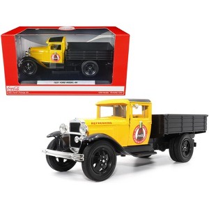 1931 Ford Model AA Pickup Truck Yellow and Black "Coca-Cola" 1/24 Diecast Model Car by Motor City Classics - 1 of 4