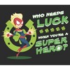 Women's Marvel St. Patrick's Day Captain Marvel Who Needs Luck T-Shirt - 2 of 4