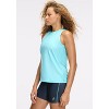 Peloton Women's Essential Performance Tank, Aqua Sky - 2 of 4
