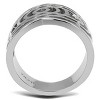 Slickblue Women's Stainless Steel Band Ring with Gold or Silver Finish, No Stone, Size 5-10 - 3 of 4