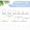 180pcs Brass Linking Rings, 3 Colors 6 Sizes Hollow Circle Connectors for DIY Jewelry Making (Earrings, Necklaces) - 2 of 4
