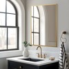 Spassway 31"H x 24"W Rectangle Decorative Aluminum Alloy Mirror Art Designs for Living Room Bedroom Entryway Office Home Sliver/Black/Gold Available - 3 of 4