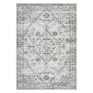 COZONY Extra Large Washable Rug, Low Pile Non-Slip Floral Carpet for Living Room, Dining Room and Office - 1 of 4