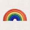 Dalix Rainbow Embroidered Lightweight Relaxed Jersey Tee Summer Cute Positive Womens - 2 of 4