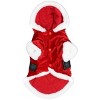 Parisian Pet 'Santa Claus Hoodie' for Dogs and Cats, Dog Christmas Holiday Apparel, Red - 2 of 4