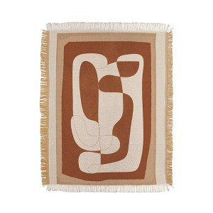 Nadja Abstract Geometry 2 56"x46" Woven Throw Blanket - Deny Designs - 1 of 4