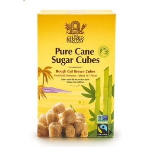 The Gilded Pantry, Pure Unrefined Brown Cane Sugar Cubes, Rough Cut, Fair Trade and Non GMO Certified 17.6 Oz - 1 of 4