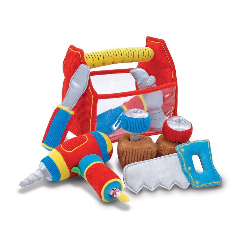 Melissa &#38; Doug Toolbox Fill and Spill Toddler Toy With Vibrating Drill  (9pc), 1 of 11