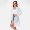 Anna-Kaci Women's Long Sequin Cardigan Open Front Sheer Duster Jacket - 4 of 4