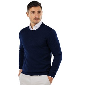 COOFANDY Men's Crew Neck Sweater Slim Fit Lightweight Sweatshirts Knitted Pullover for Casual Or Dressy Wear - 1 of 4