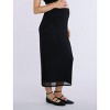 Women's Mesh Bodycon Maxi Maternity Skirt | Motherhood Maternity - 3 of 4