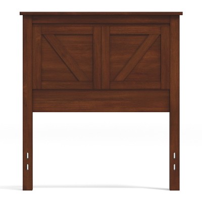 Cherry Solid Wood Twin Panel Headboard with Rustic Design
