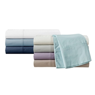Full White Cotton Percale Sheet Set