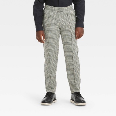 Image of Boys' Houndstooth Knit Pull-On Pants - Cat & Jack™ Brown 8