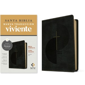 Biblia Compacta Ntv, Letra Gigante Con Filament (Sentipiel, Gris, Letra Roja) - Large Print (Leather Bound) - 1 of 1