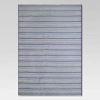 7' x 10' Pattern Stripe Outdoor Rug Blue - Threshold™