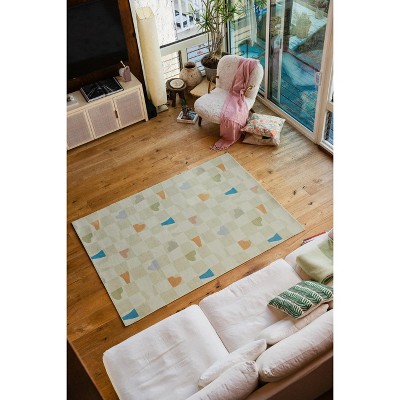 Lany Space Jonnie Li Modern Mosaic Pastel Rug