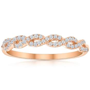 Pompeii3 1/4 Carat (ctw) Round White Diamond Ladies Swirl Wedding Ring 10k Rose Gold