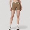 Anna-Kaci Active Women's High Waist Crossover Athletic Shorts with Stretch Fabric and Flattering V Front Waistband - 2 of 4