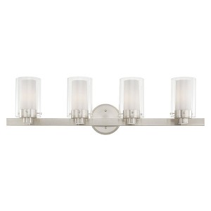 Livex Lighting Manhattan 4 - Light Vanity in  Brushed Nickel - 1 of 1