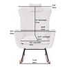 ORRD Teddy Upholstered Nursery Rocking Chair for Living Room Bedroom (Dark Grey Teddy) - 4 of 4