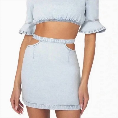 Women's Cut Out Comfort Mini Skirt - WE WORE WHAT