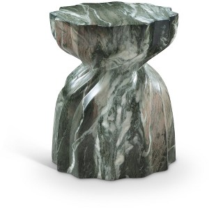 Meridian Furniture,Caserta Marble Finish Concrete End Table - 1 of 4