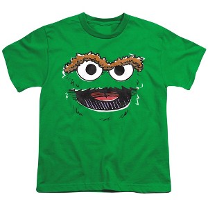 Boys' Sesame Street Oscar The Grouch Retro Sketch Face T-Shirt - 1 of 4