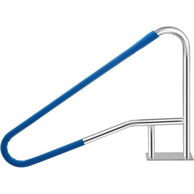 Pool Handrail for Inground Pools, 304 Stainless Steel Pool Stair Rail with 375lbs Load Capacity