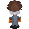 Gemmy Halloween Inflatable Michael Myers with Banner, 5 ft Tall, Multi - 3 of 4