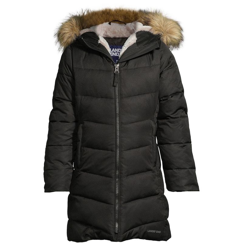 Lands' End Kids Winter Fleece Lined Down Alternative ThermoPlume Coat, 1 of 5