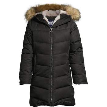Lands' End Kids Winter Fleece Lined Down Alternative ThermoPlume Coat