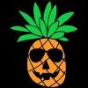 Women's Design By Humans HALLOWEEN PINEAPPLE PUMPKIN THEMED By Ujangkasep Racerback Tank Top - 2 of 3