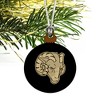 Fordham University Secondary Logo Mini Small Tiny Wood Christmas Tree Holiday Ornament - 3 of 4