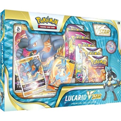 Pokemon TCG: Lucario VSTAR Premium Collection (2 Foil Promo Cards & 5 Booster Packs)