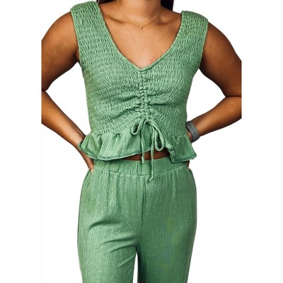 Women's Flounce Around Town Top - Baevely by Wellmade
