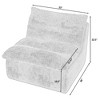NicBex Bean Bag Chair,Armless Beanbag Chair ,Lounge Sofa for Adults,Comfy Chair for Living Room Bedroom - 3 of 4
