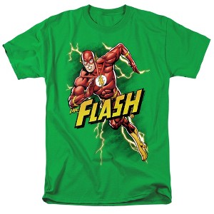 Jla Bolt Run Adult T-Shirt - 1 of 4