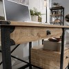 GlasFlength Desks Computer Desk Office Desk Writing Table Desk with Drawers Cabinet for Small Space Home Office, Beige, 47.48"*23.47"*29.53" - 3 of 4
