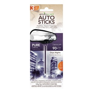 Enviroscent 3pc Car Air Freshener Onyx Night - 1 of 3