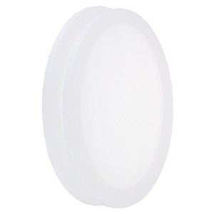 Unique Bargains Wood frame Oval Painting Canvas Panels 2 Pcs White - 1 of 4