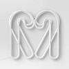 LED Animated Neon Candy Canes Forming Heart Hangable Sign White/Red - Wondershop™ - 4 of 4