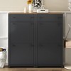 TIRAMISUBEST Slim Tipping Bucket Shoe Cabinet Set with 4 Flip Drawers, Shoe Storage Solution with Adjustable Panel, Modern Shoe Rack with Drawers - 2 of 4