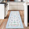 Area Rugs Modern Floral Rug for Living Room Bedroom,Low Pile Area Rugs Machine Washable Large Carpet for Dining Room Playroom Home Office Decor - 2 of 4