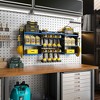 Modular Wall-Mounted Power Tool Organizer with Charging Station, Heavy-Duty Drill Rack with Hooks and 8-Outlet Holder - 2 of 4