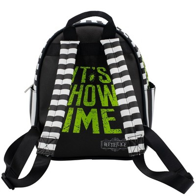 Beetlejuice Beetlejuice "It"s Showtime" Mini Cosplay PU Backpack Purse, Shoulder Bag, 10.5 Inch, Adjustable Straps, Faux Leather — фото 3