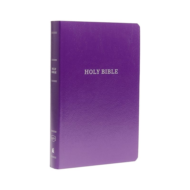 KJV, Gift and Award Bible, Imitation Leather, Purple, Red Letter Edition - by  Thomas Nelson (Paperback), 1 of 2